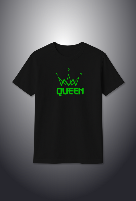 Glow-in-the-Dark Queen Crown Cotton T-Shirt