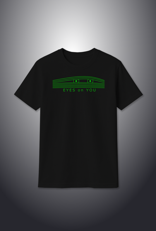Cotton T-Shirt : Glow-in-the-Dark "Eyes On You"
