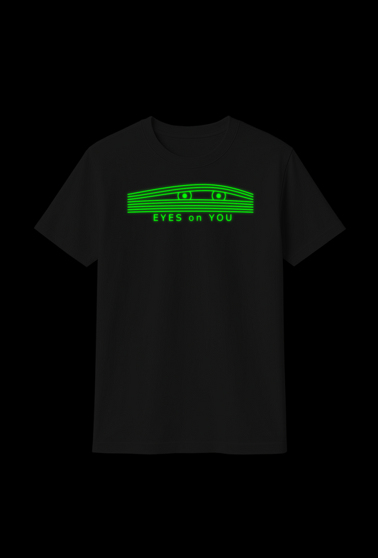 Cotton T-Shirt : Glow-in-the-Dark "Eyes On You"