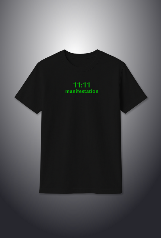 Cotton T-Shirt : Glow-in-the-Dark "11:11 Manifest"