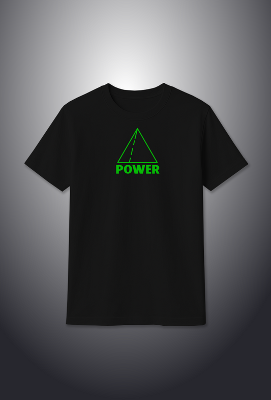 Cotton T-Shirt : Glow in the Dark "Pyramid"