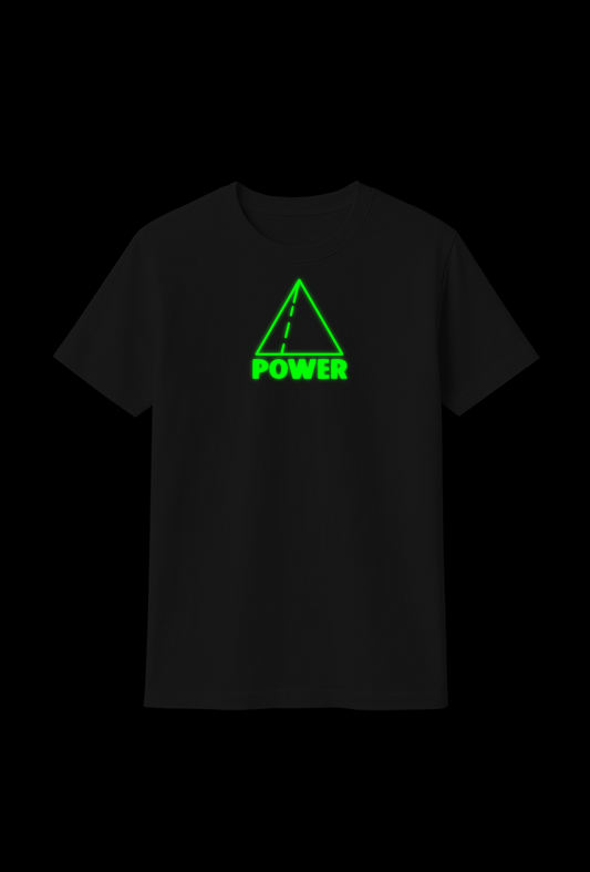 Cotton T-Shirt : Glow in the Dark "Pyramid"