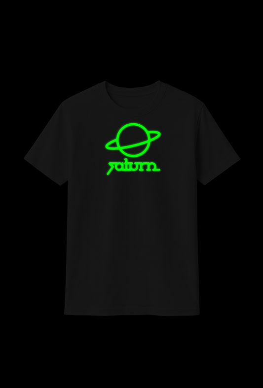 Cotton T-Shirt : Glow-in-the-Dark "Saturn"