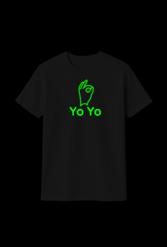 Cotton T-Shirt : Glow-in-the-Dark "Yo Yo"