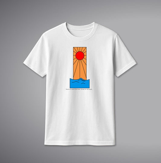 Sun Ray T-Shirt – Radiant Minimal Cotton Tee with Sunlight Design | SORA FASHION