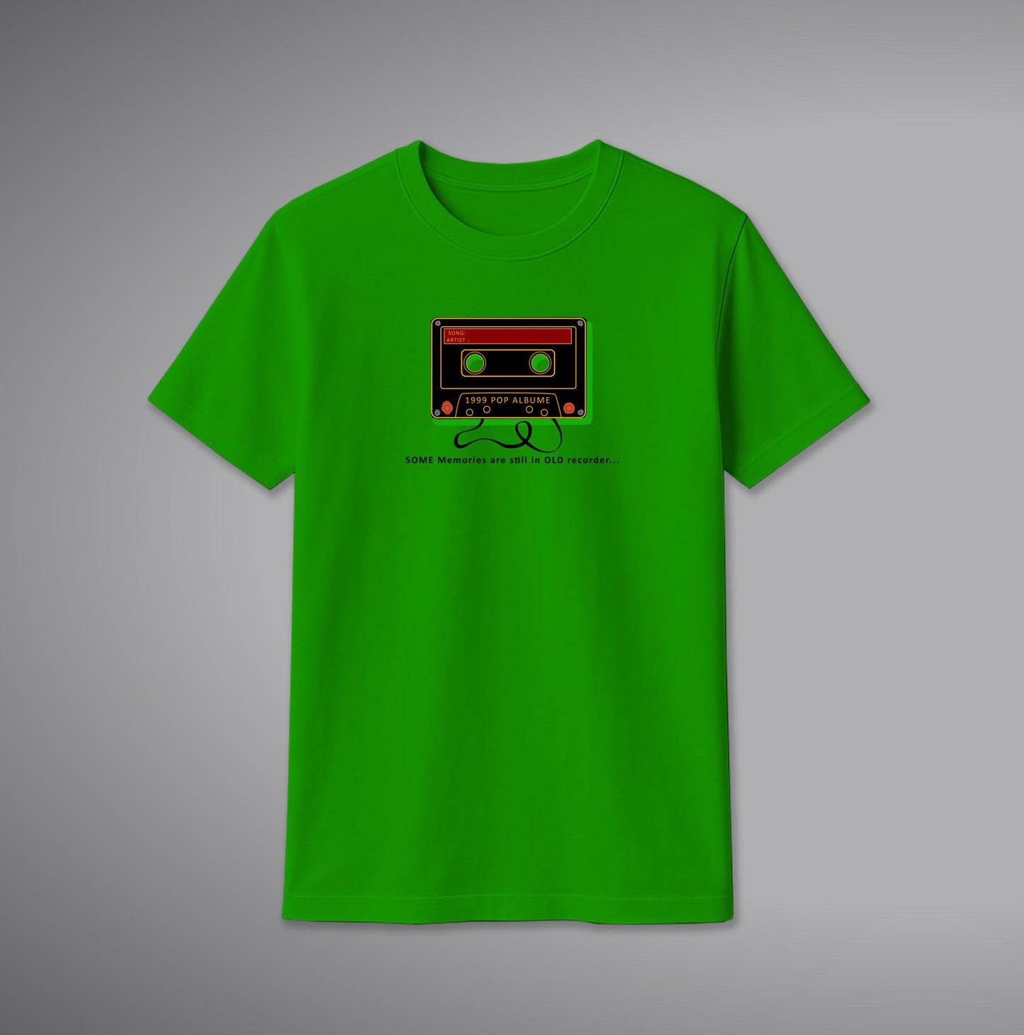 Old Cassette T-Shirt – Retro Music Graphic Cotton Tee | SORA FASHION