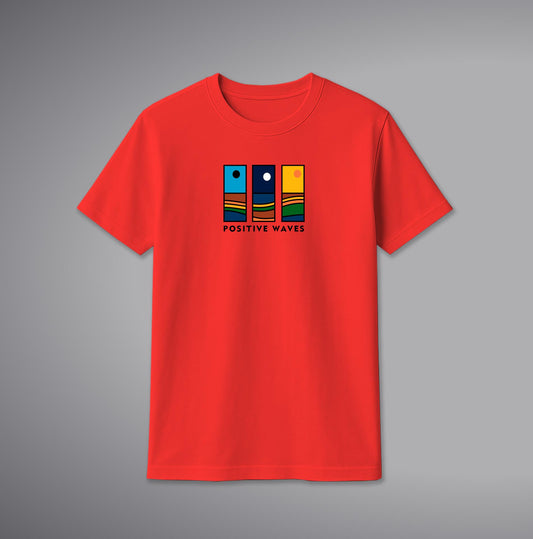 Color Wave T-Shirt – Abstract Vibrant Graphic Cotton Tee for Men & Women | SORA FASHION