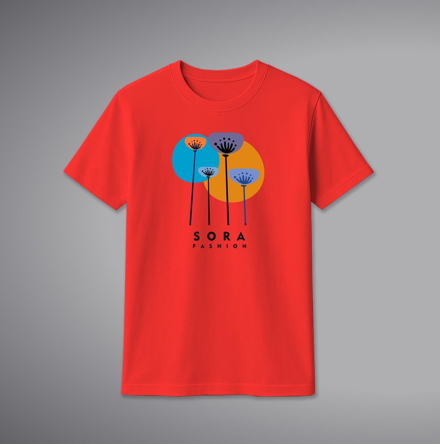 Flower T-Shirt – Flower Graphic Cotton Tee for Men & Women | SORA FASHION