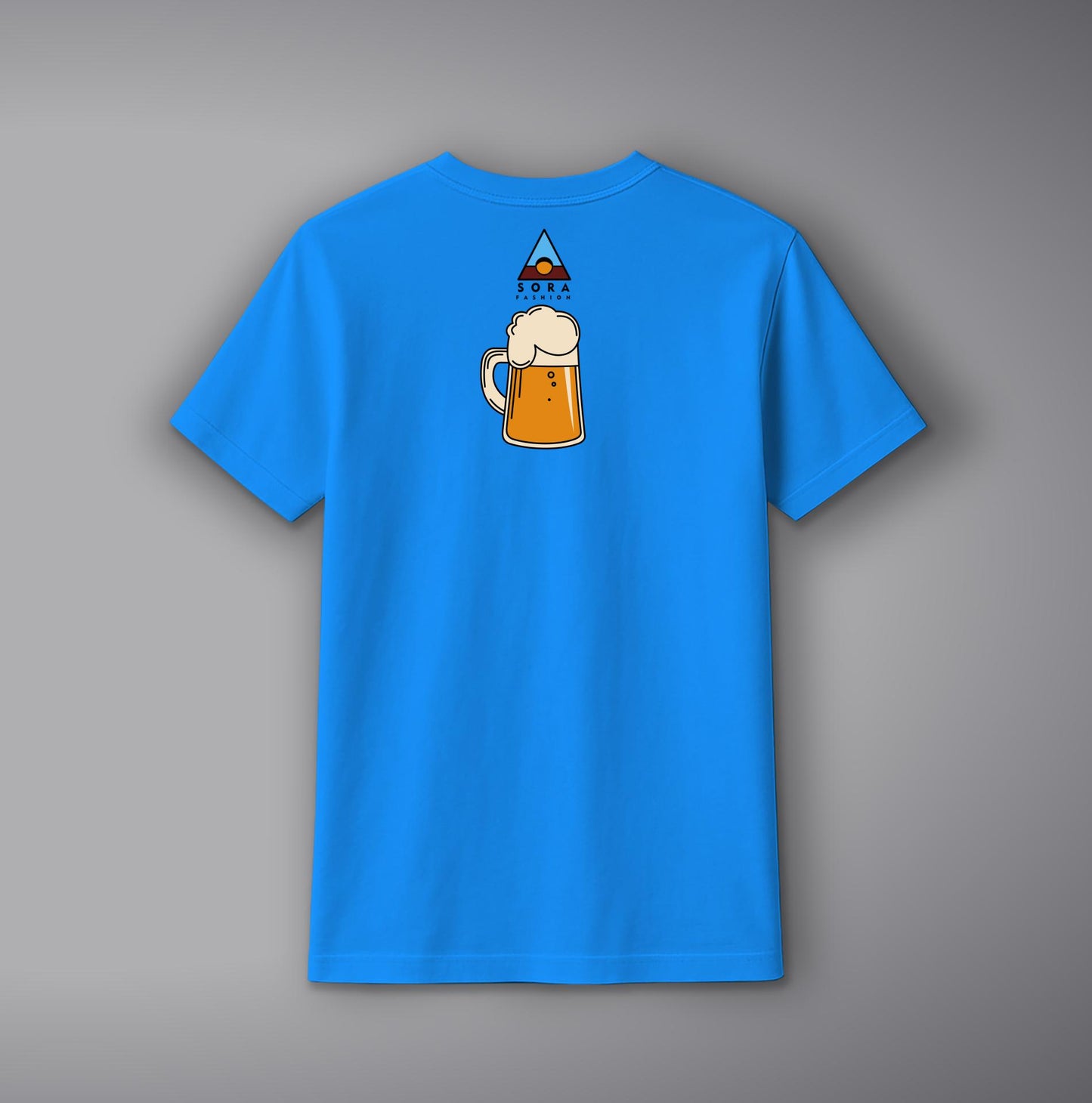 Beer Glass T-Shirt – Fun Party Cotton Tee with Beer Mug Design | SORA FASHION