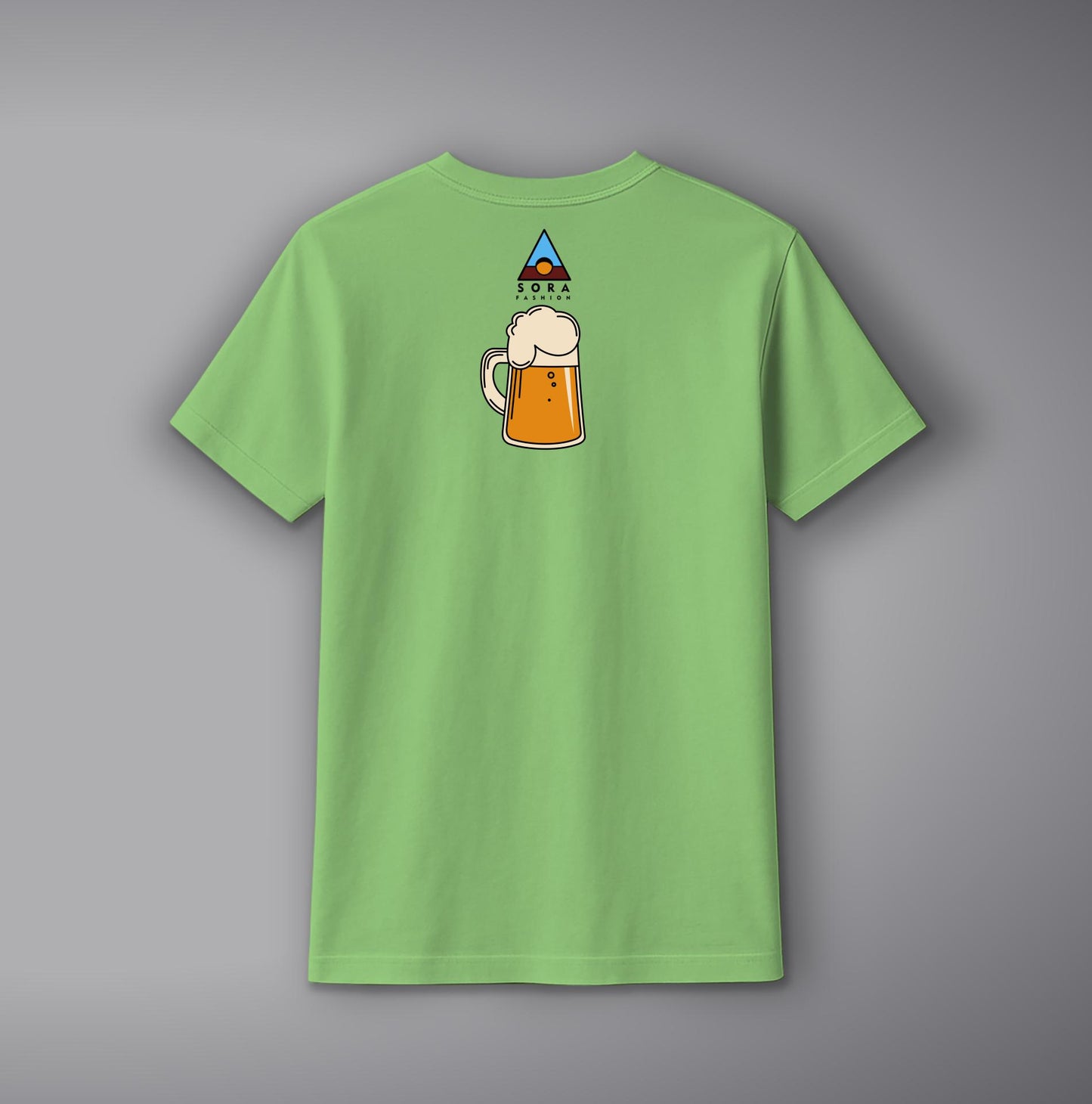 Beer Glass T-Shirt – Fun Party Cotton Tee with Beer Mug Design | SORA FASHION