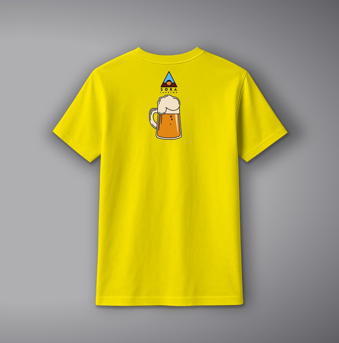 Beer Glass T-Shirt – Fun Party Cotton Tee with Beer Mug Design | SORA FASHION
