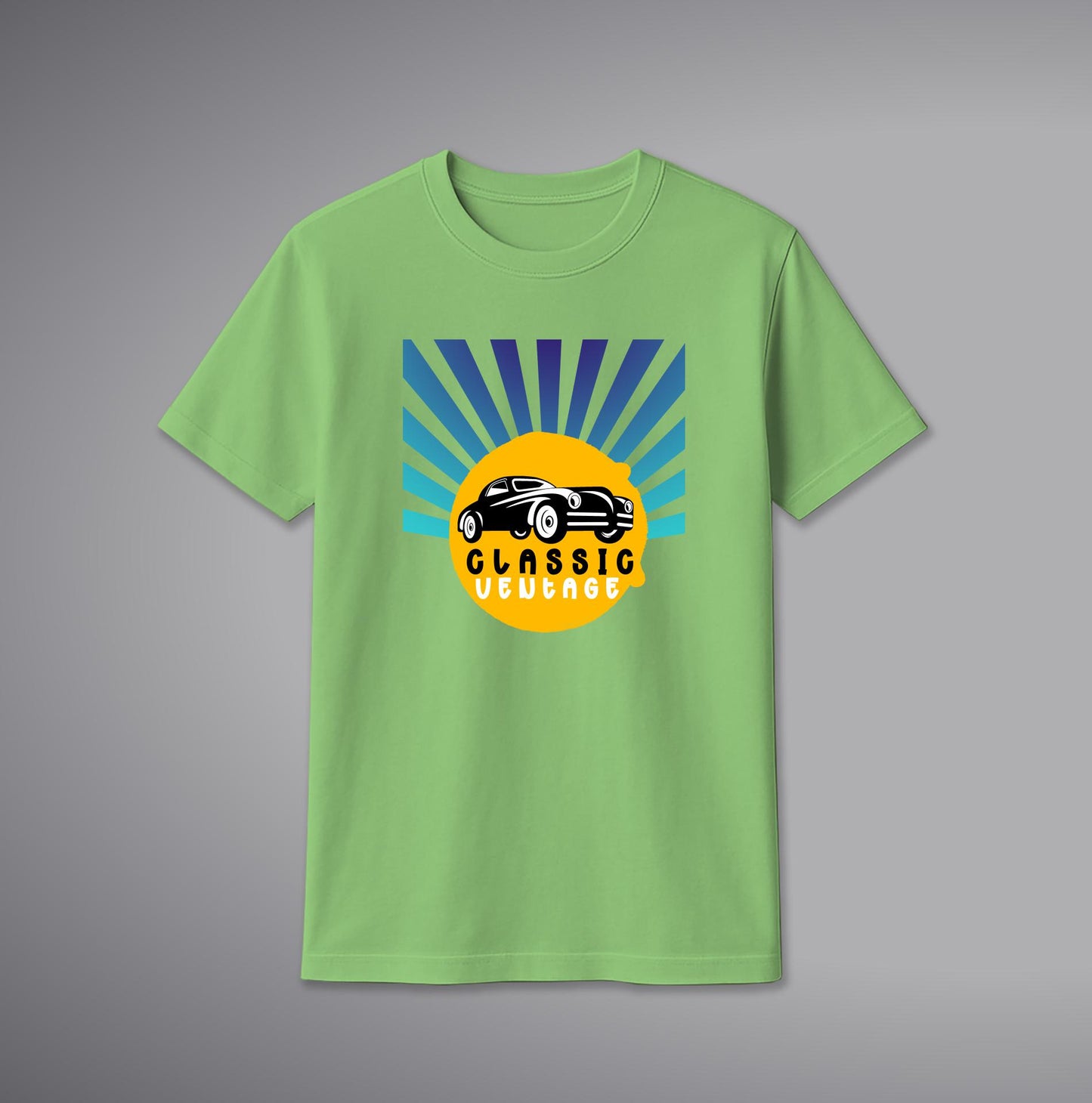 Classic Car T-Shirt – Retro Cotton Tee with Classic Car Design | SORA FASHION