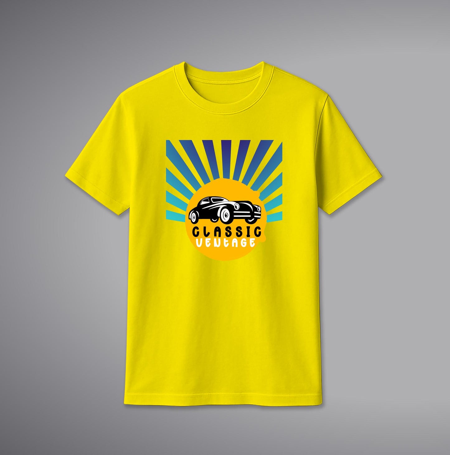 Classic Car T-Shirt – Retro Cotton Tee with Classic Car Design | SORA FASHION