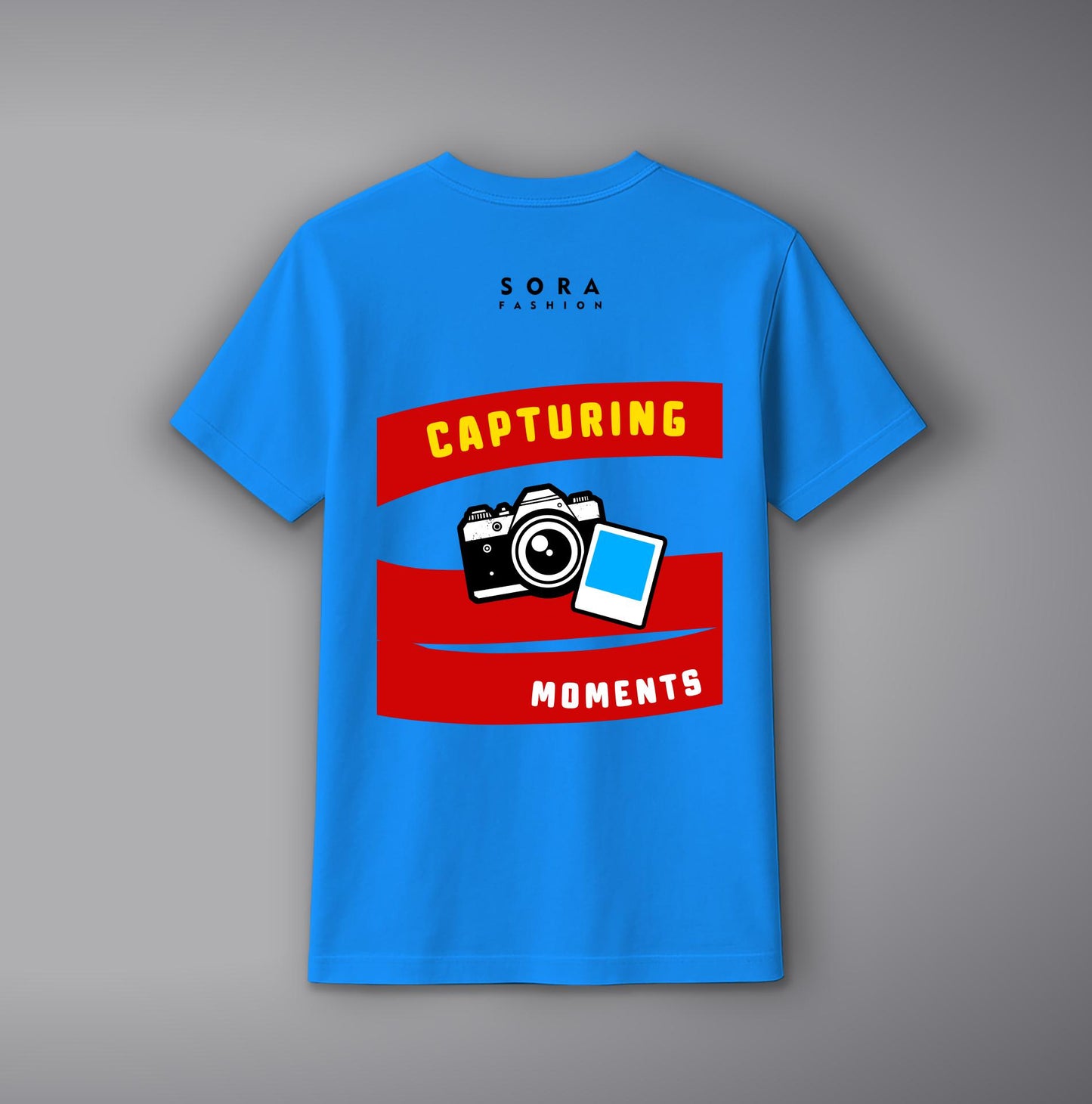 Moment Capture Camera T-Shirt – Printed Cotton Tee for Creators & Photographers | SORA FASHION