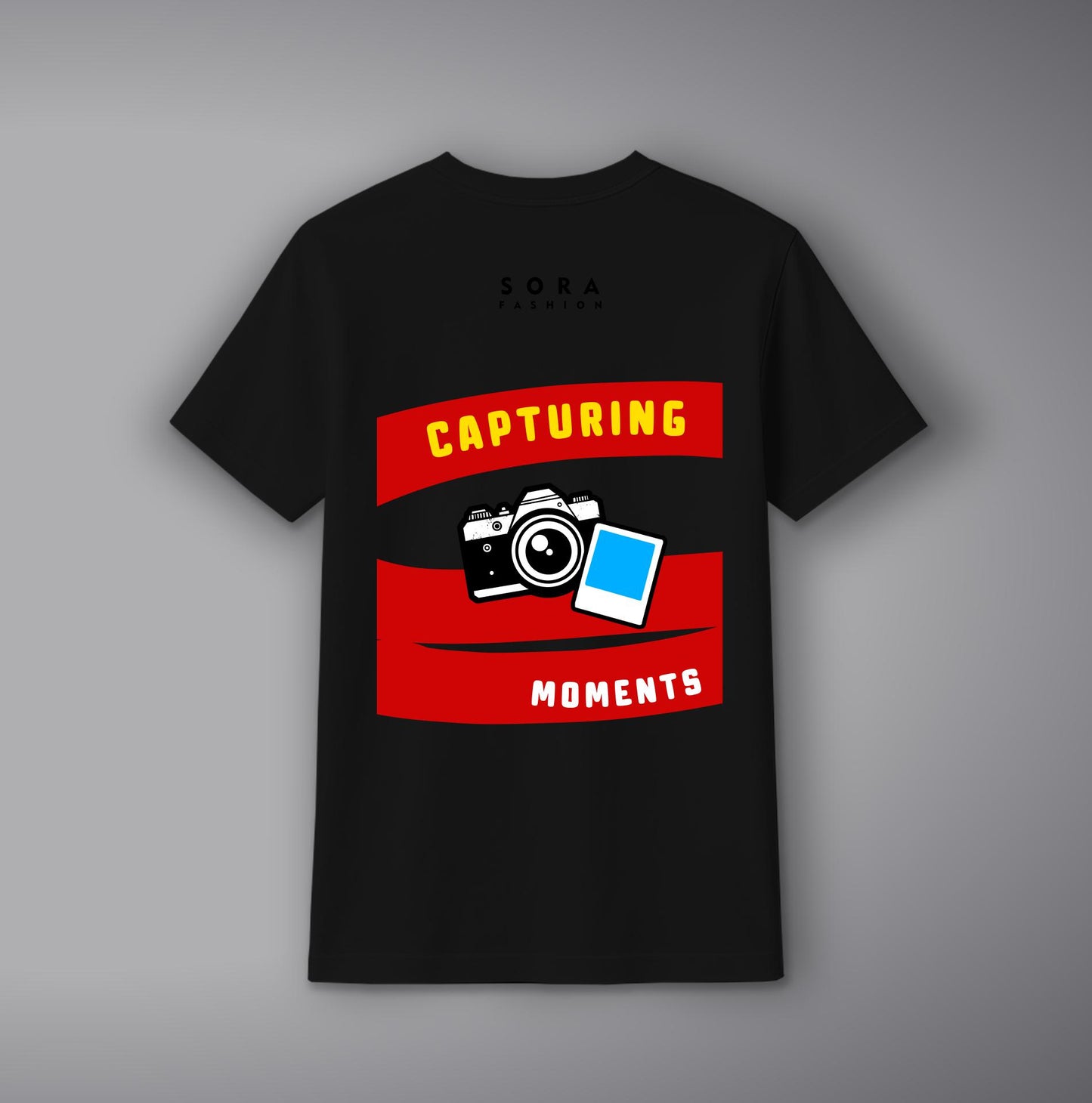 Moment Capture Camera T-Shirt – Printed Cotton Tee for Creators & Photographers | SORA FASHION