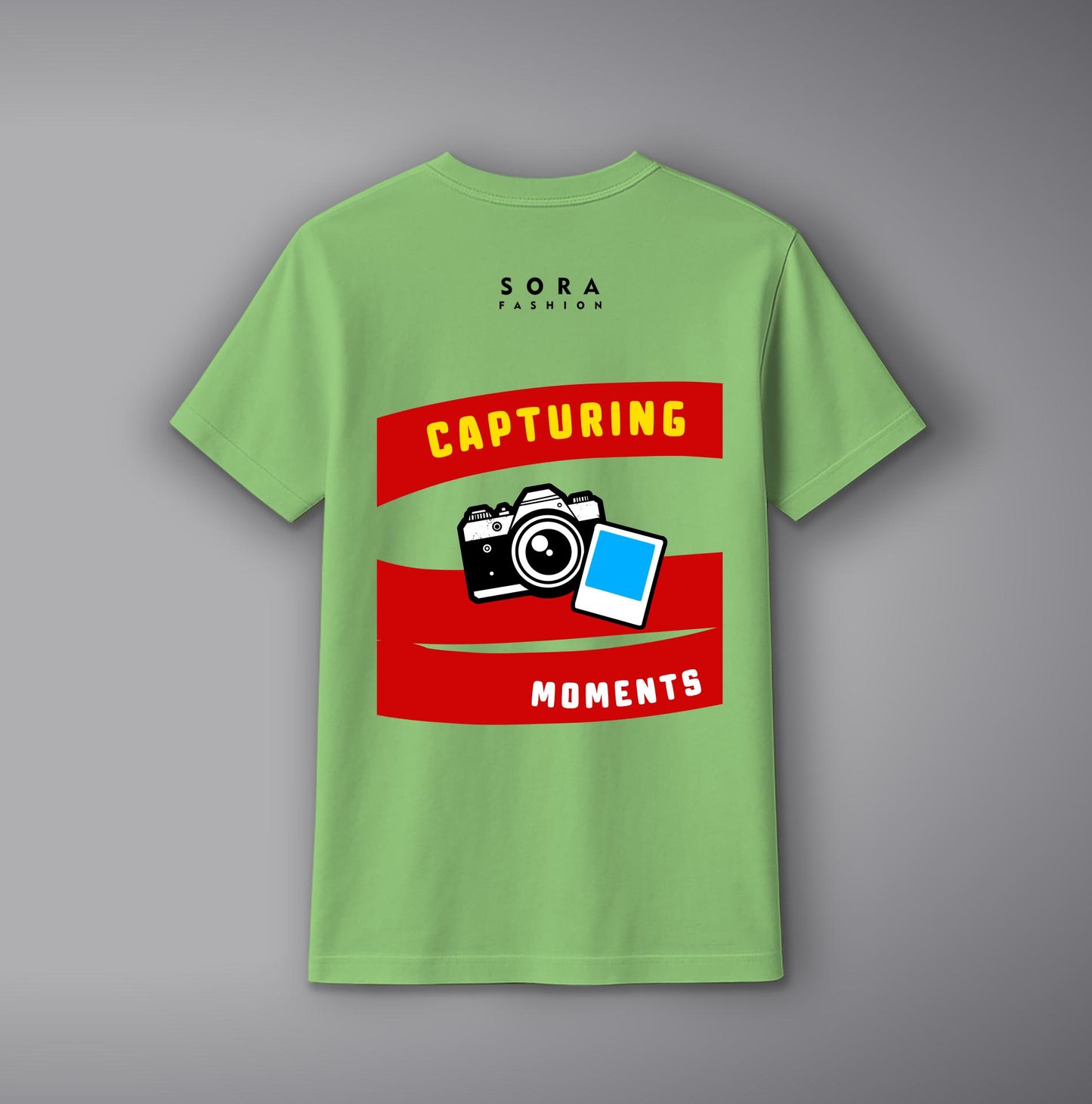 Moment Capture Camera T-Shirt – Printed Cotton Tee for Creators & Photographers | SORA FASHION