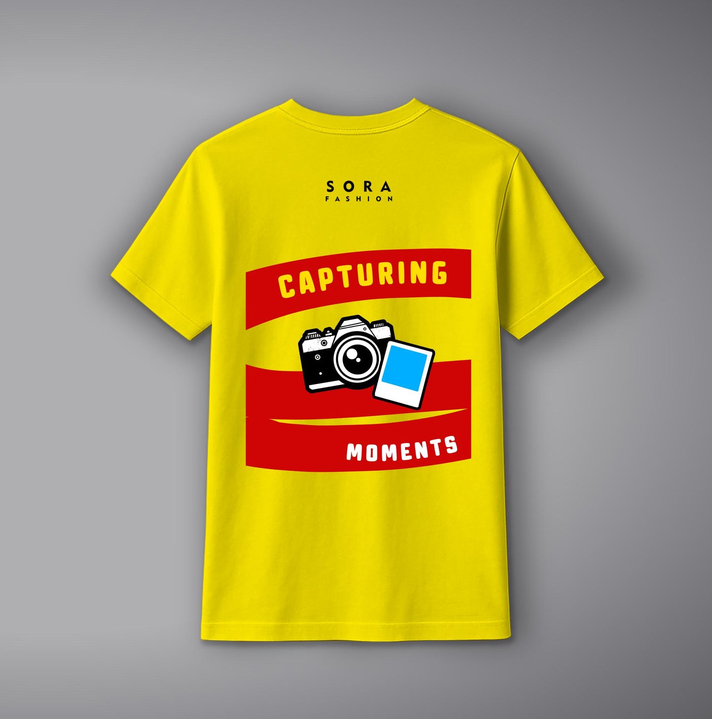 Moment Capture Camera T-Shirt – Printed Cotton Tee for Creators & Photographers | SORA FASHION