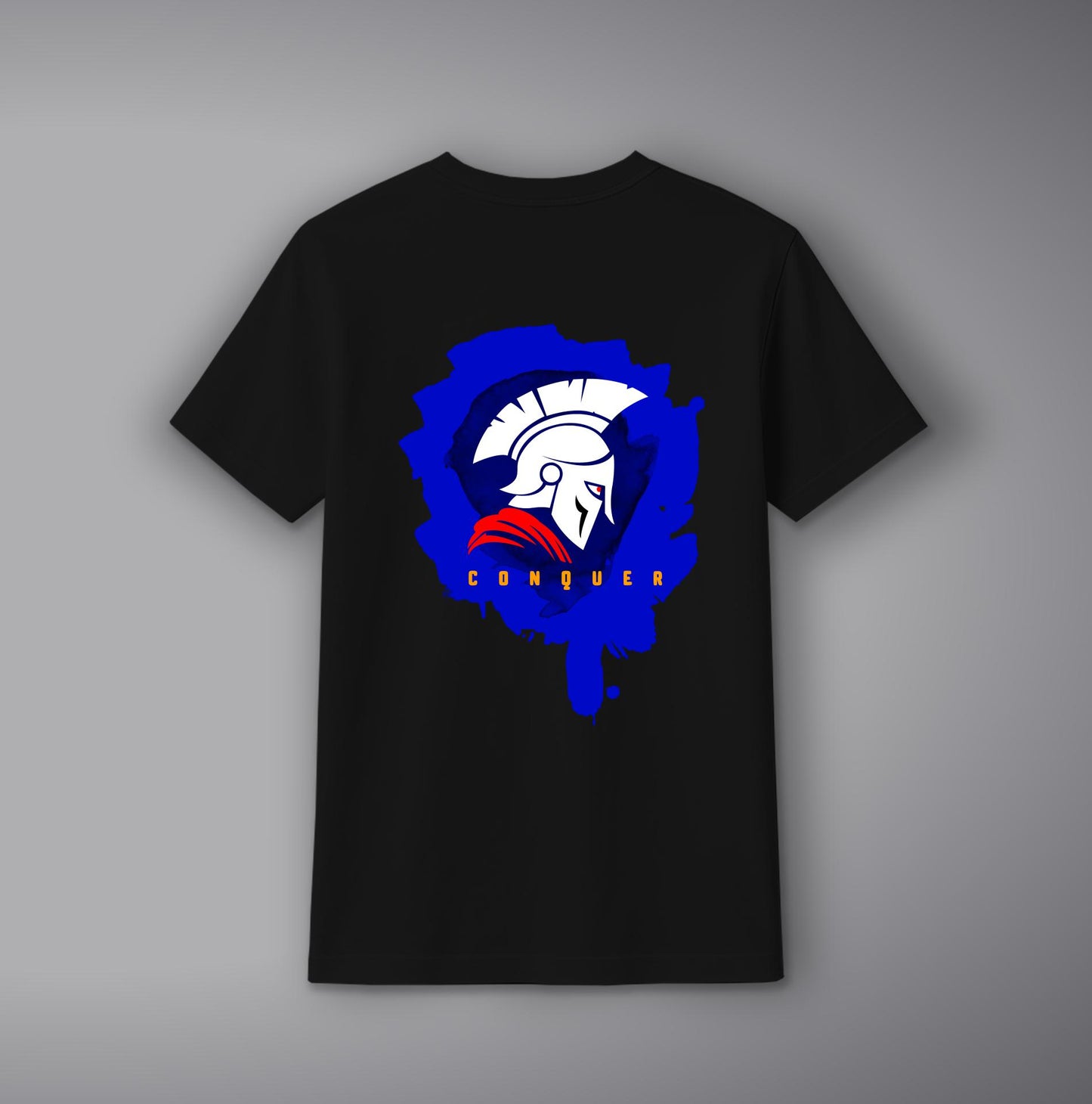 Conquer Warrior T-Shirt – Bold Printed Cotton Tee for Men & Women | SORA FASHION