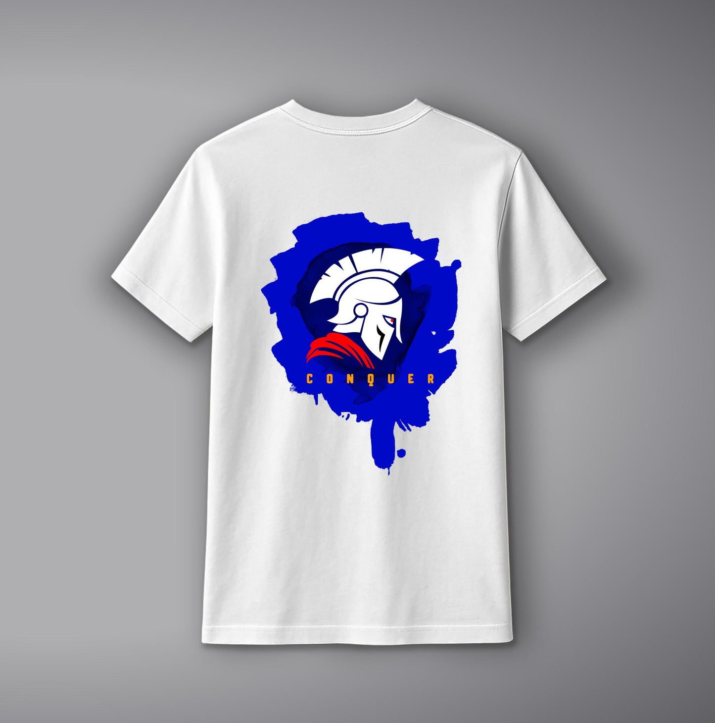 Conquer Warrior T-Shirt – Bold Printed Cotton Tee for Men & Women | SORA FASHION