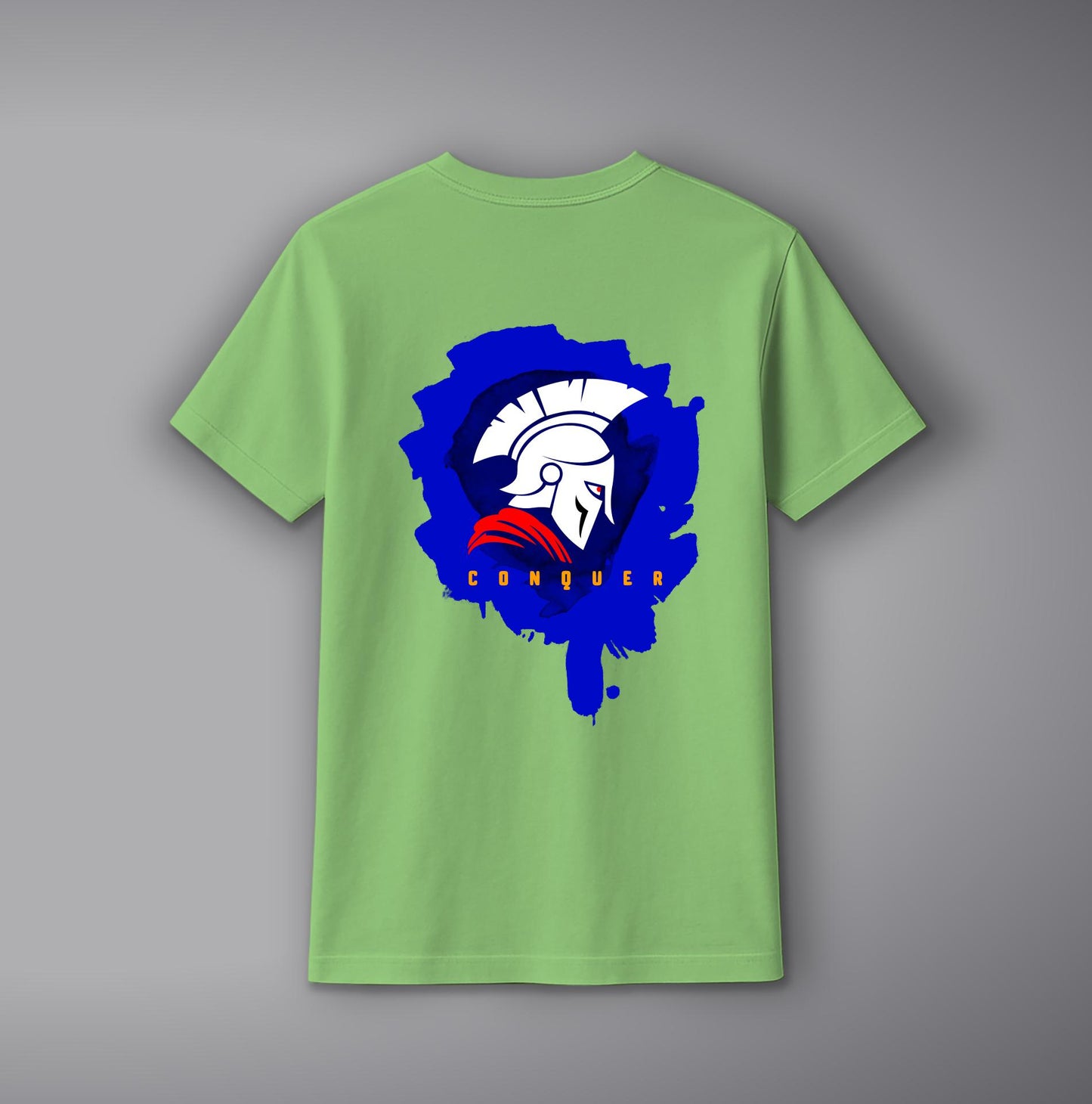 Conquer Warrior T-Shirt – Bold Printed Cotton Tee for Men & Women | SORA FASHION