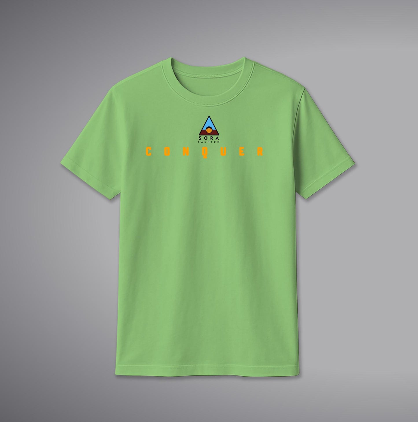 Conquer Warrior T-Shirt – Bold Printed Cotton Tee for Men & Women | SORA FASHION