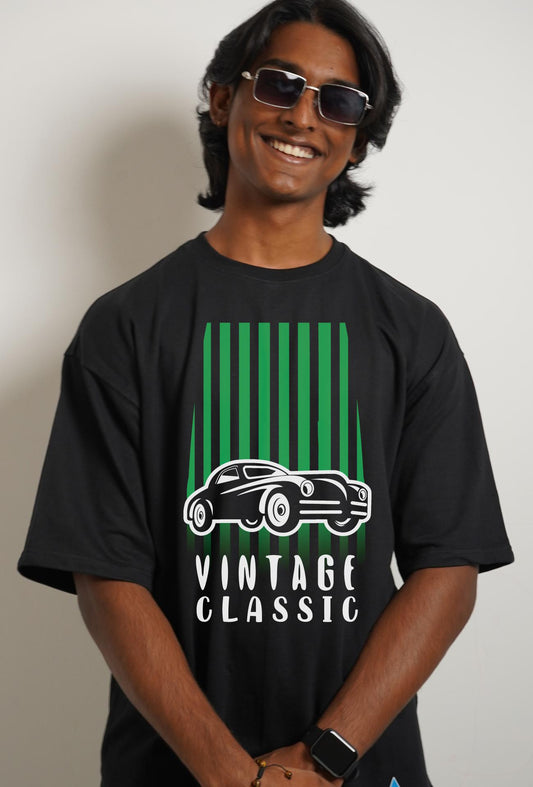 Vintage Car T-Shirt – Retro Car Graphic Cotton Tee for Men & Women | SORA FASHION