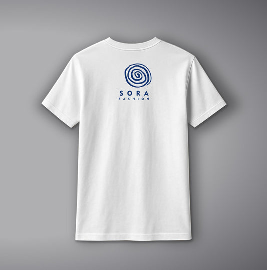 Blue Wave T-Shirt – Ocean-Inspired Wave Design Cotton Tee | SORA FASHION