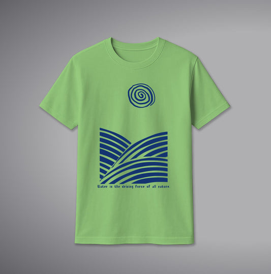 Blue Wave T-Shirt – Ocean-Inspired Wave Design Cotton Tee | SORA FASHION