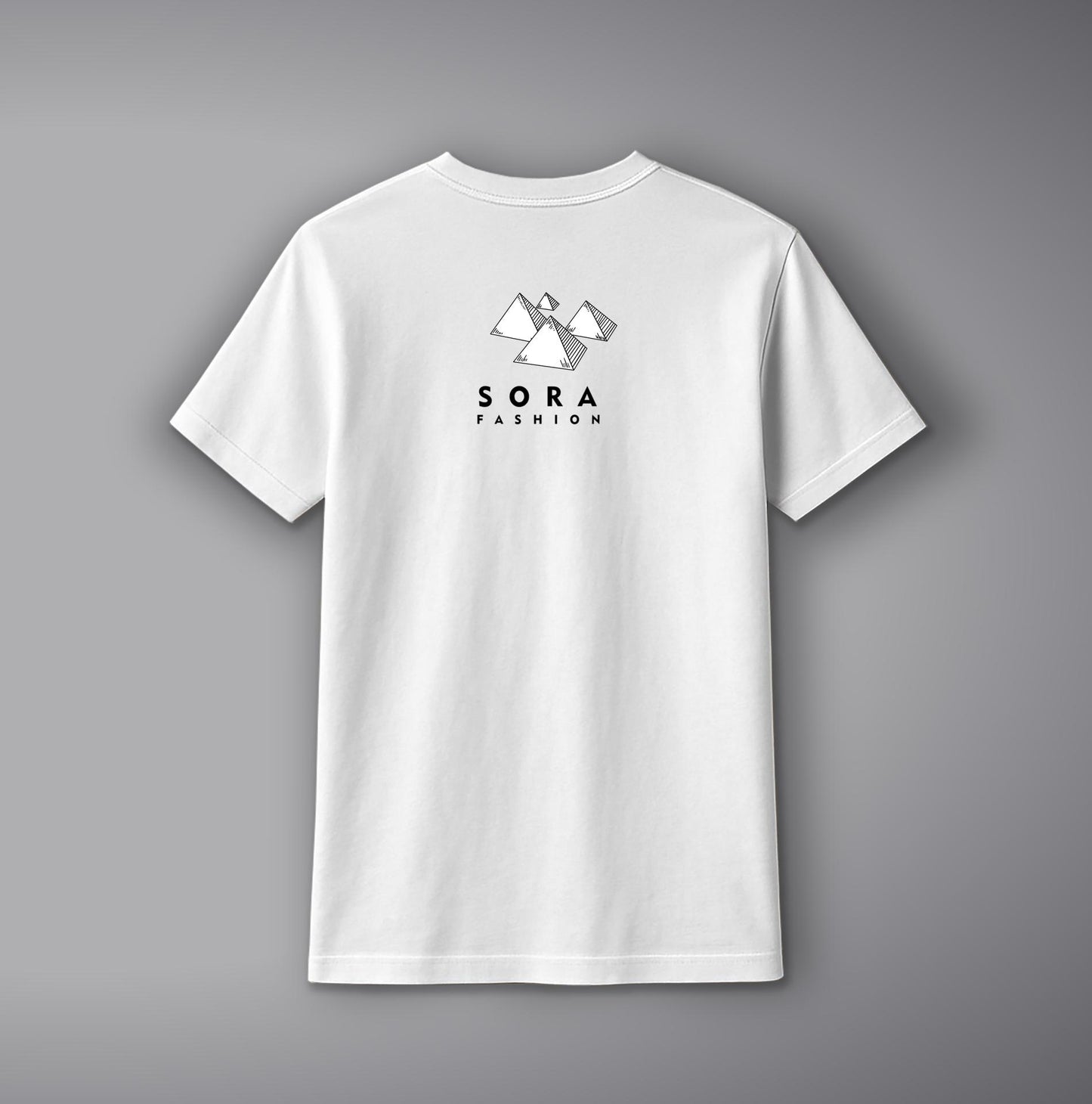 Pyramid T-Shirt – Geometric Cotton Tee with Pyramid Design | SORA FASHION