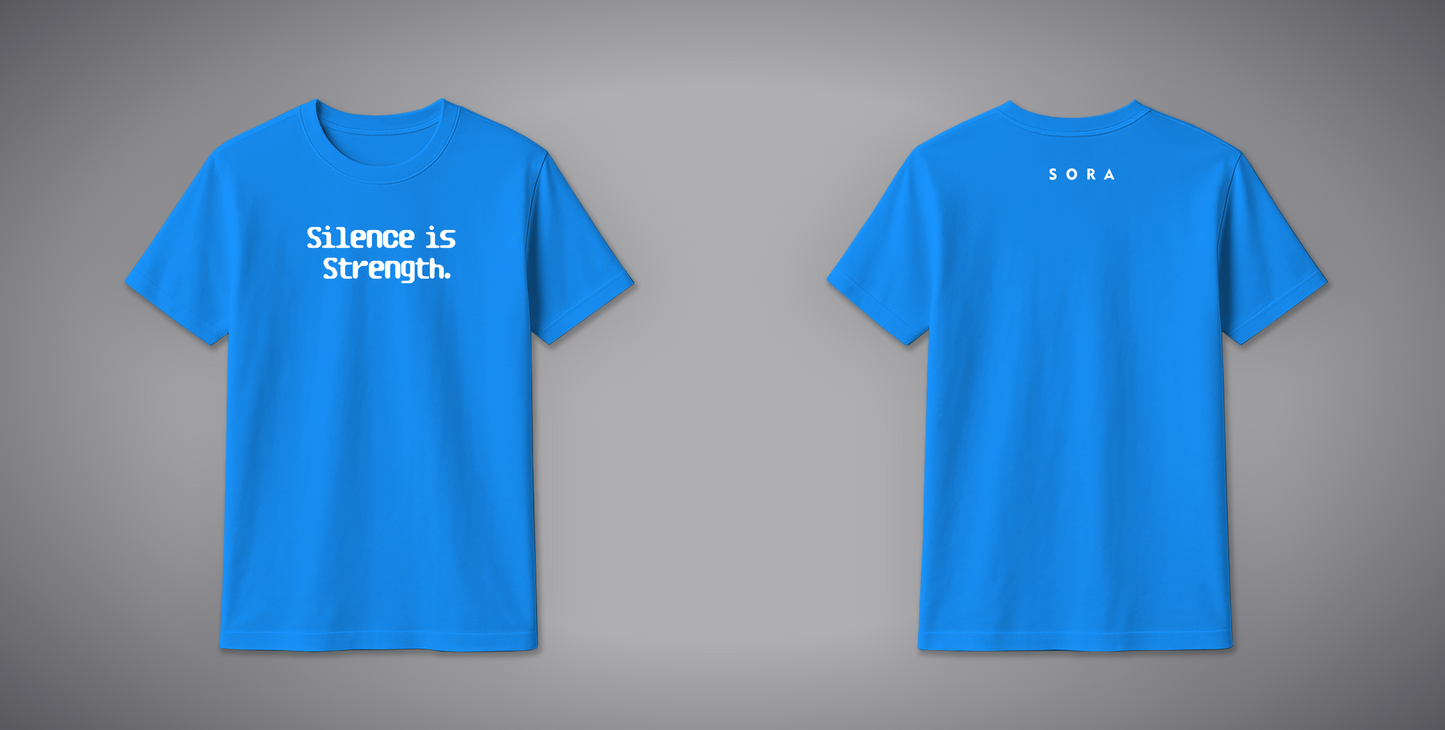 Silence is Strength Text T-Shirt for Women – 100% Cotton | Buy Online at SORA Fashion
