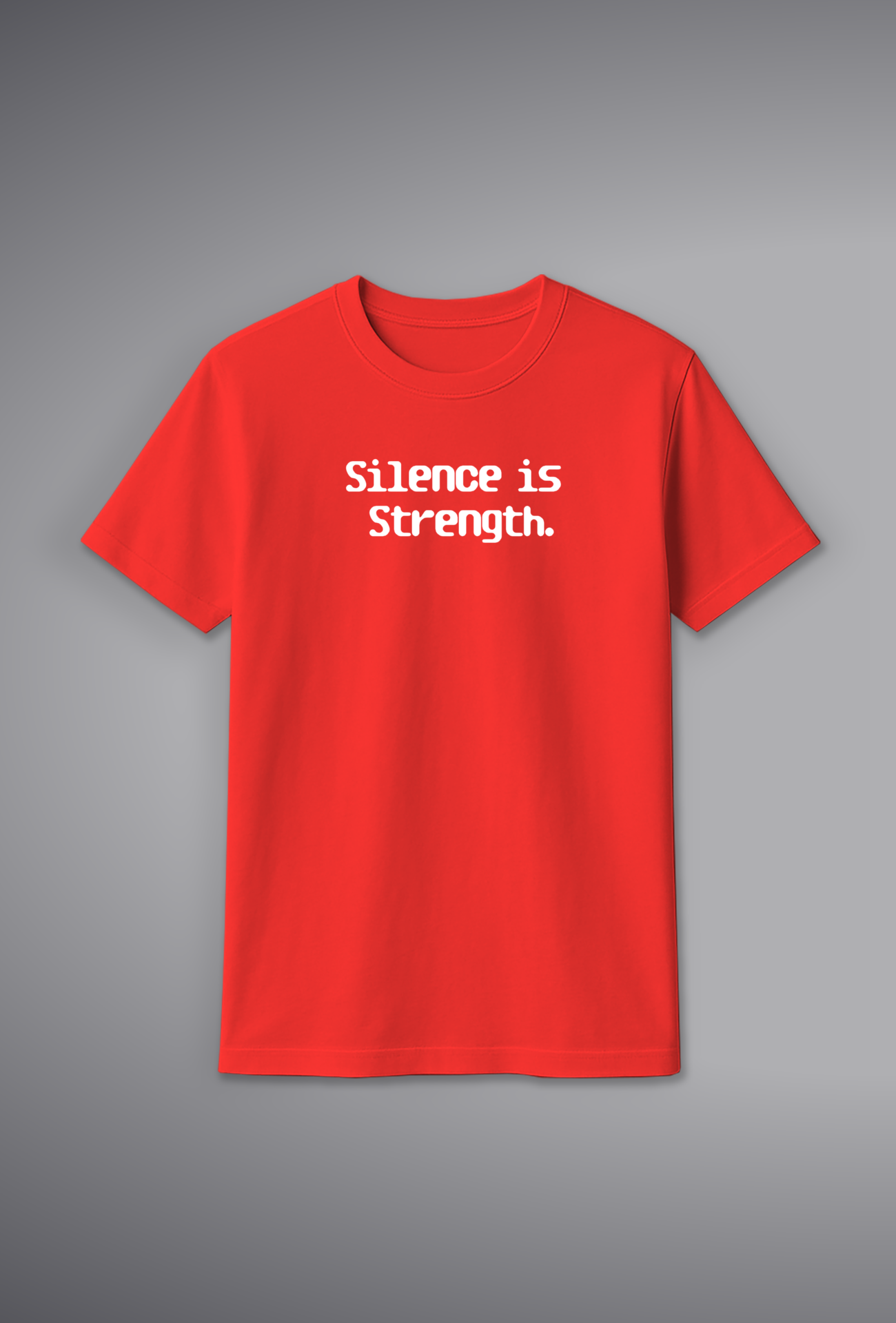 Silence is Strength Text T-Shirt for Women – 100% Cotton | Buy Online at SORA Fashion