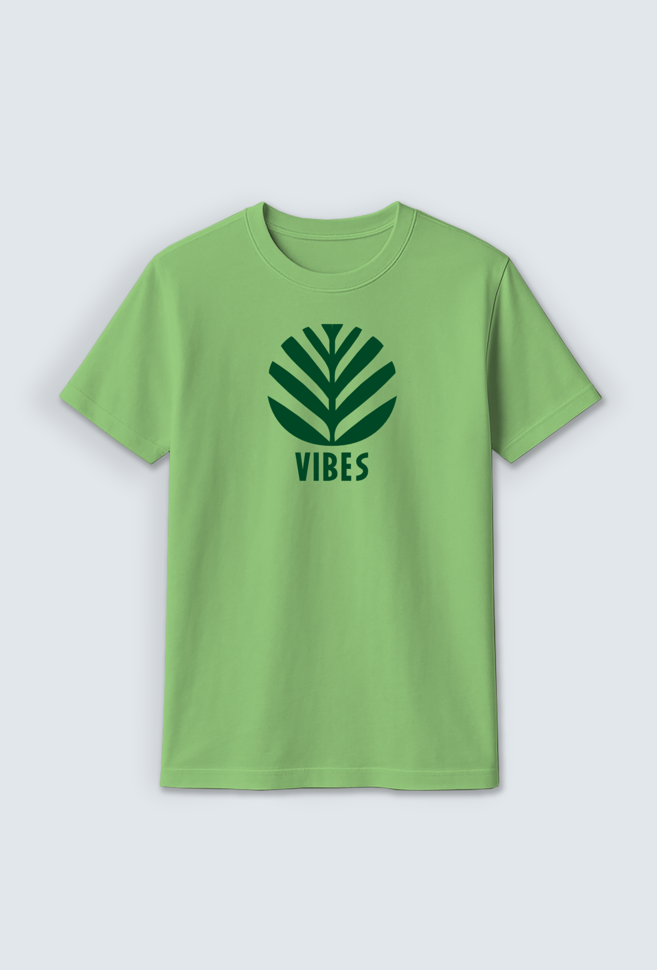 Cotton T-Shirt :  “Vibes” Text Design Cotton T-Shirt
