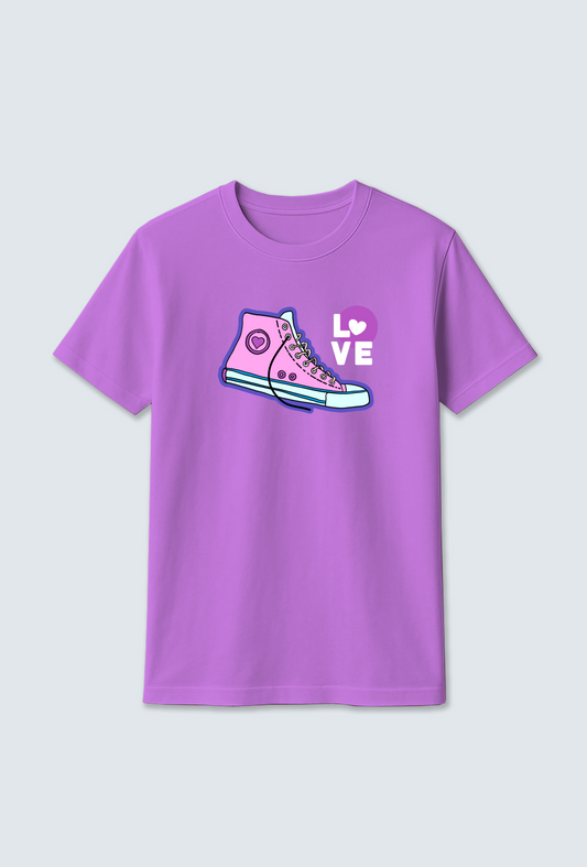 Cotton T-Shirt : “Shoes” Graphic Cotton T-Shirt