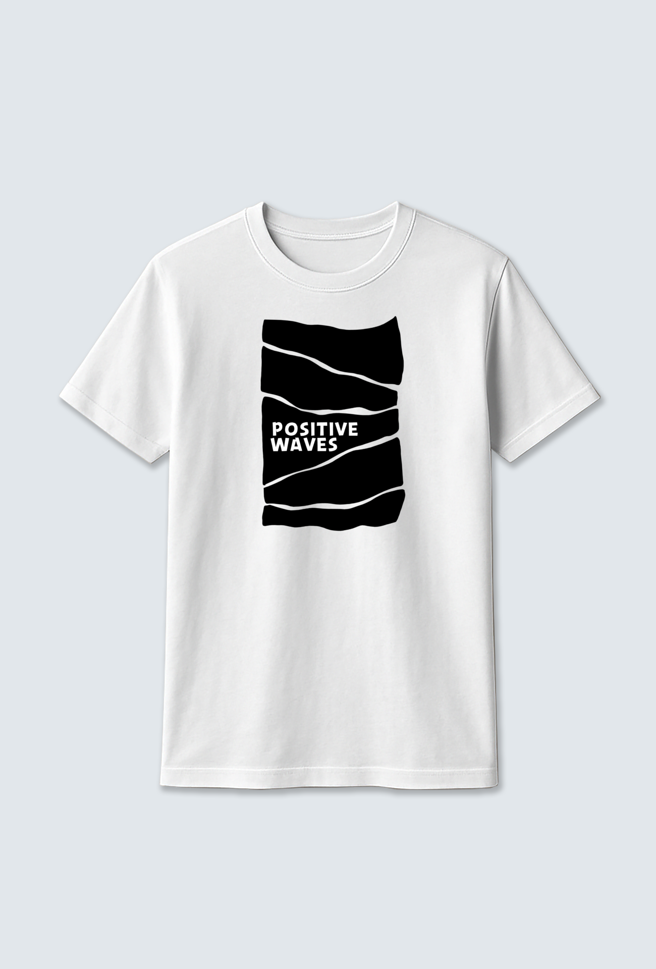 Cotton T-Shirt : 🌊 “Wave” Design Cotton T-Shirt