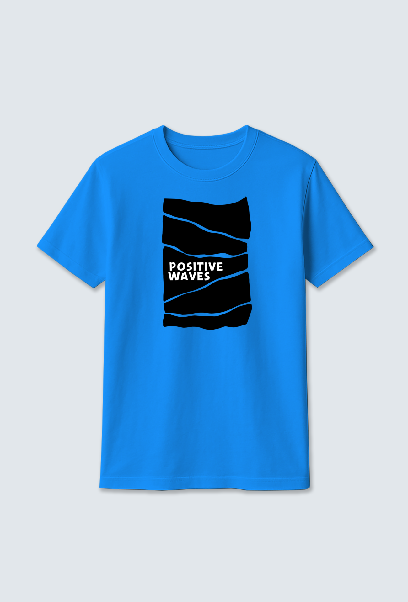 Cotton T-Shirt : 🌊 “Wave” Design Cotton T-Shirt