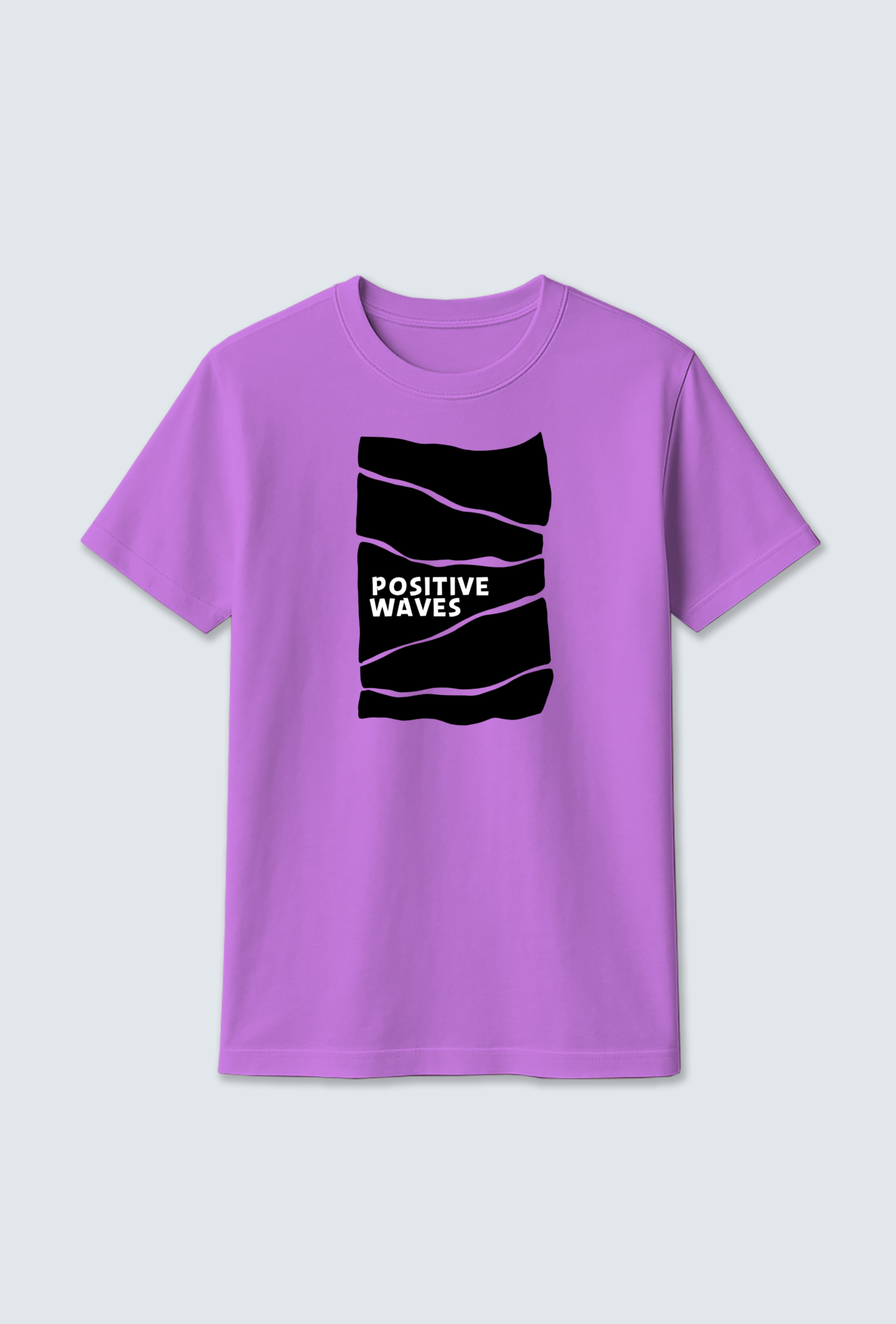 Cotton T-Shirt : 🌊 “Wave” Design Cotton T-Shirt