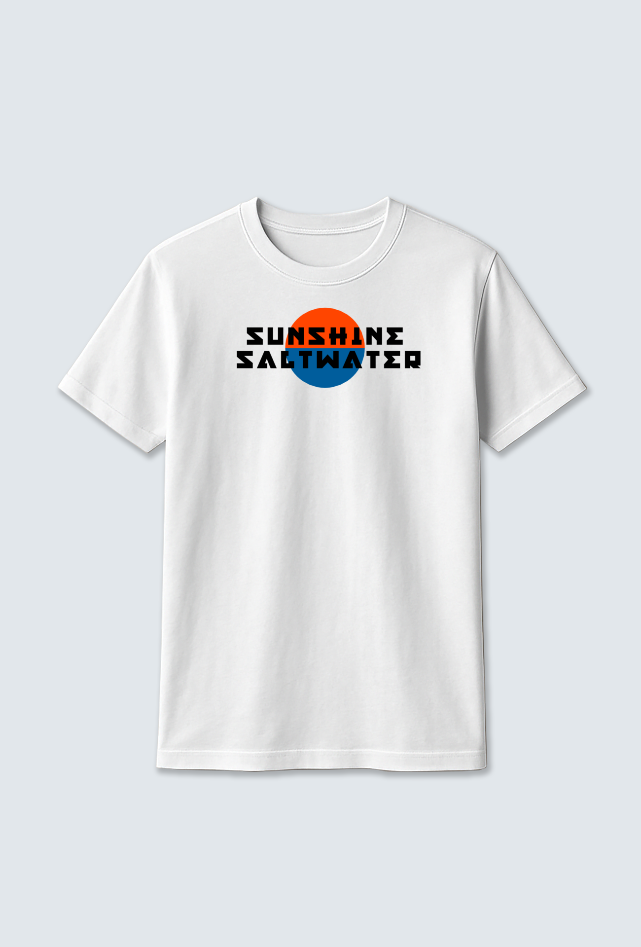 Cotton T-Shirt : Sunset Design T-Shirt – Inspired by Seawater Serenity