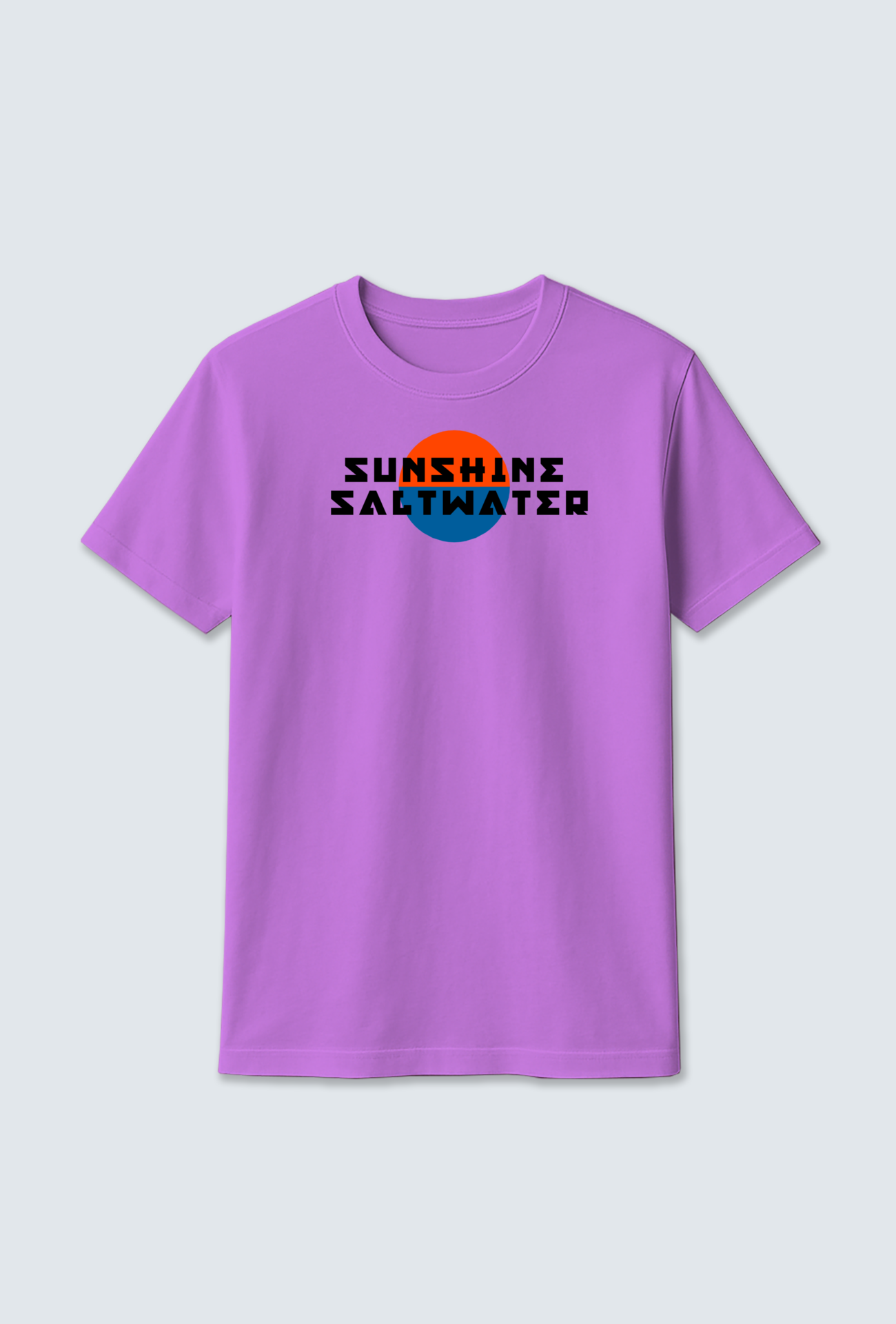Cotton T-Shirt : Sunset Design T-Shirt – Inspired by Seawater Serenity
