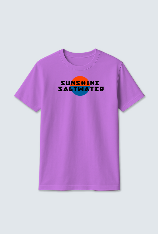 Cotton T-Shirt : Sunset Design T-Shirt – Inspired by Seawater Serenity
