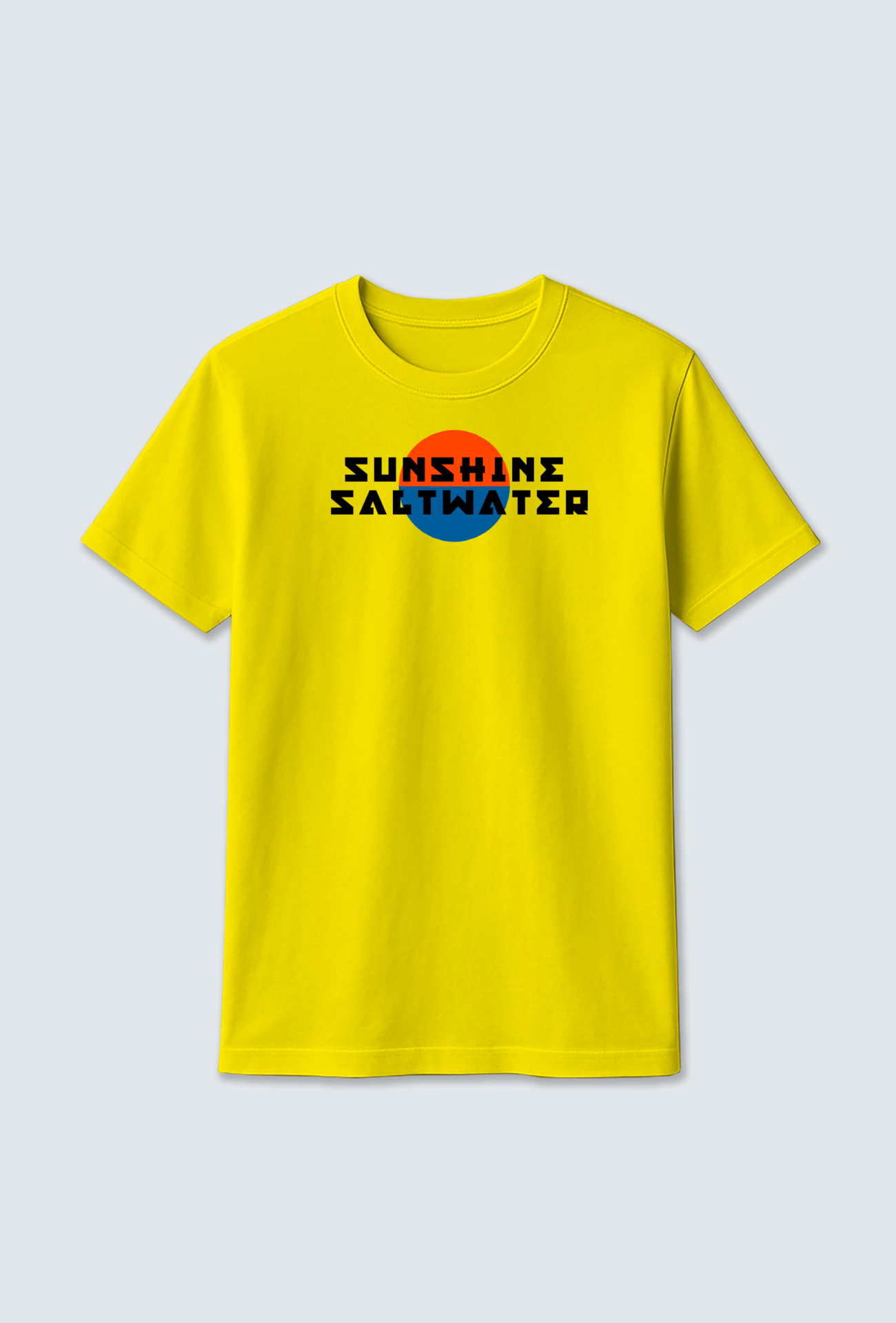 Cotton T-Shirt : Sunset Design T-Shirt – Inspired by Seawater Serenity
