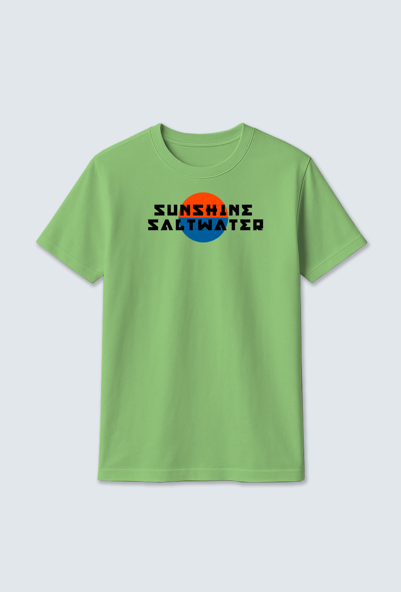 Cotton T-Shirt : Sunset Design T-Shirt – Inspired by Seawater Serenity