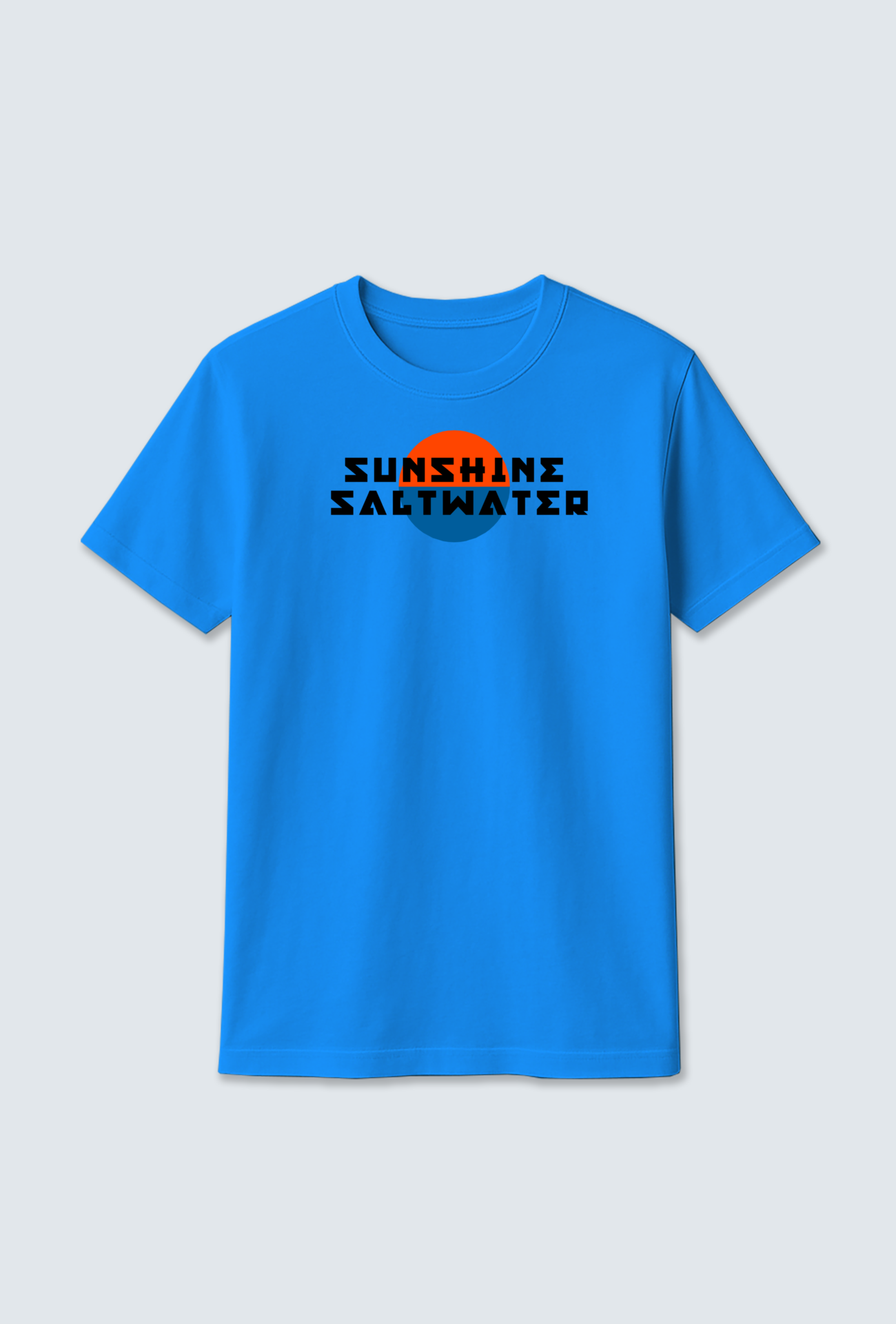 Cotton T-Shirt : Sunset Design T-Shirt – Inspired by Seawater Serenity
