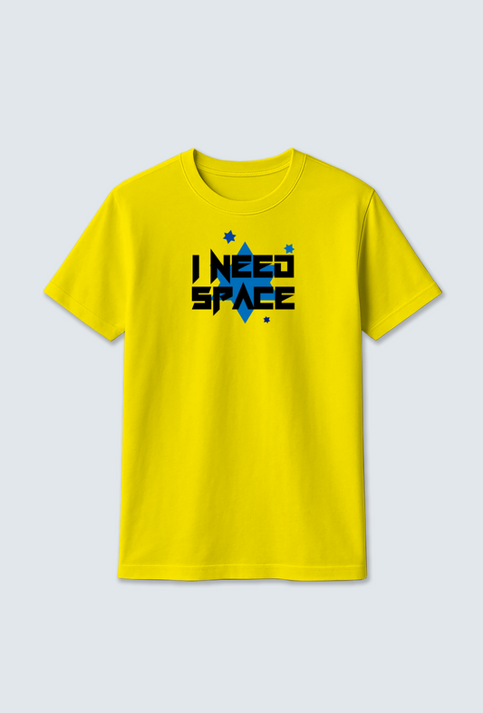Cotton T-shirt  :  I Need Space" Cotton T-shirt – Bold, Cool & Comfy 🚀🪐