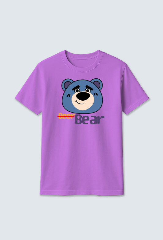 Cotton T-shirt : "Bear" Cotton T-shirt – Wildly Comfortable & Stylish 🐻