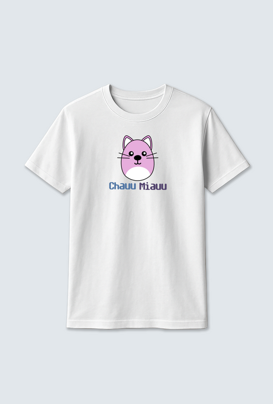 Cotton T-shirt  : "Cat" Cotton T-shirt – Purr-fectly Soft & Stylish 😺
