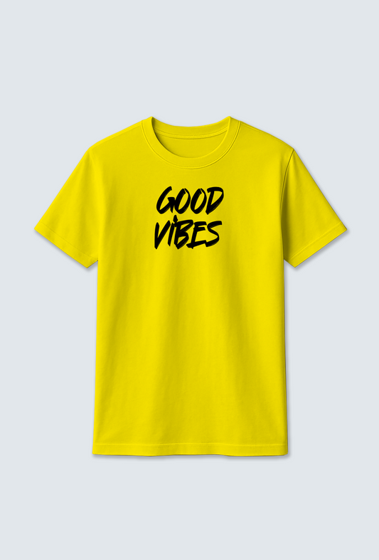 Cotton T-shirt : GOOD VIBES cotton T-shirt