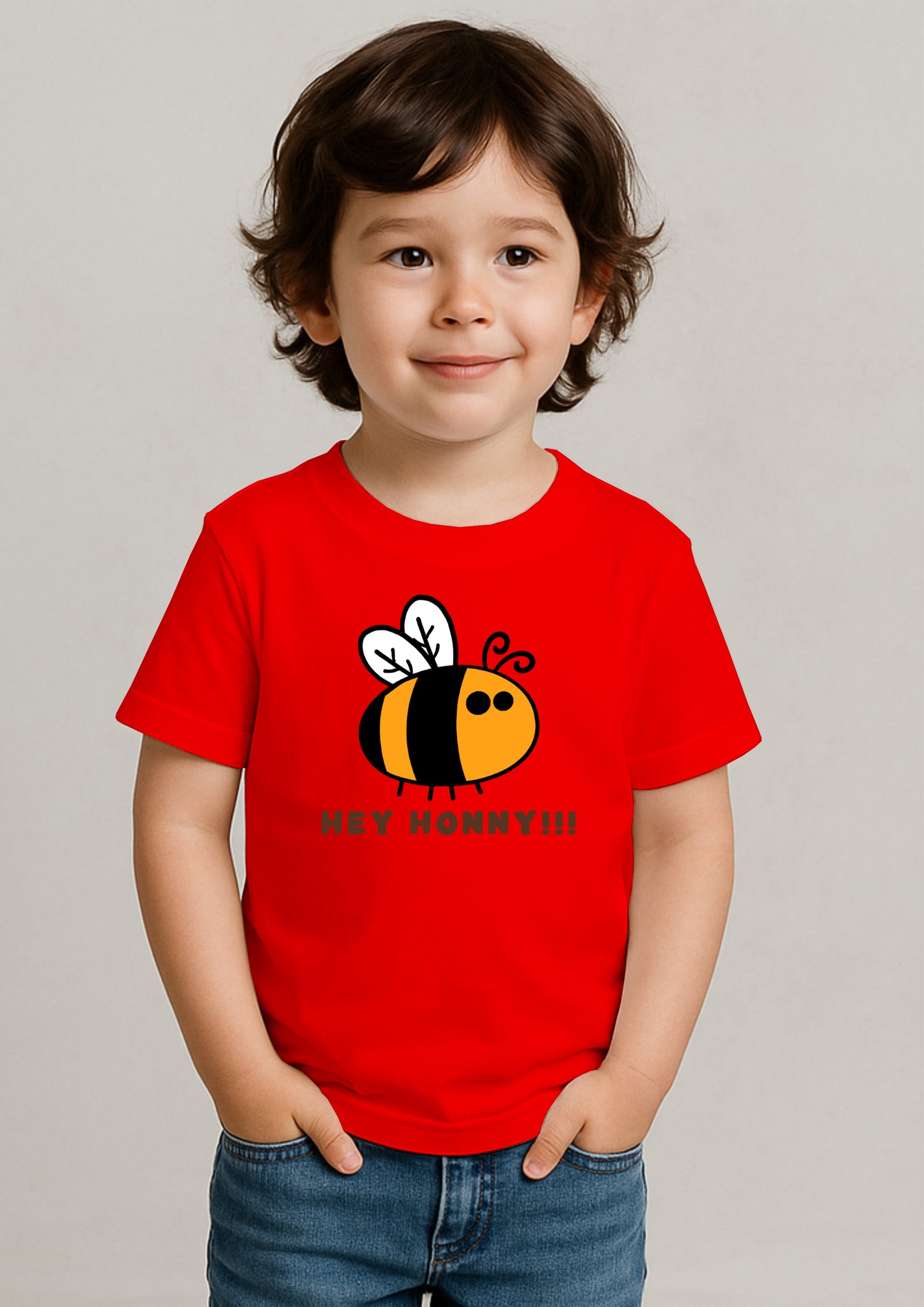 🐝 Honey Bee Print T-Shirt for Kids – 100% Cotton | Shop Online at SORA Fashion