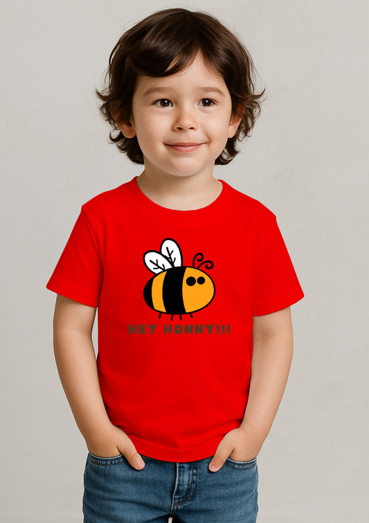 🐝 Honey Bee Print T-Shirt for Kids – 100% Cotton | Shop Online at SORA Fashion