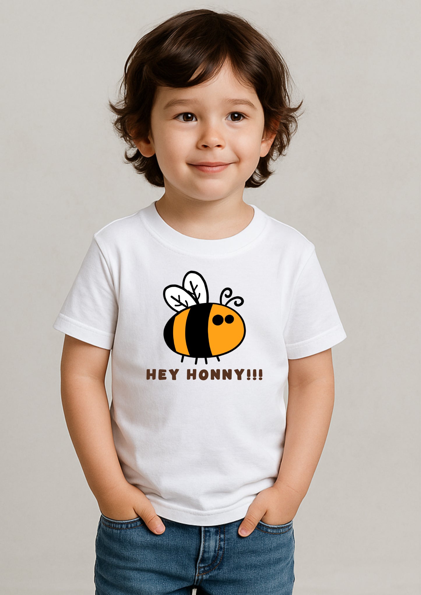 🐝 Honey Bee Print T-Shirt for Kids – 100% Cotton | Shop Online at SORA Fashion