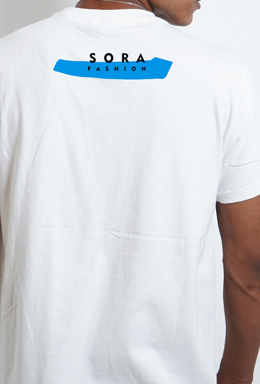 Blue Wave T-Shirt – Ocean-Inspired Cotton Tee with Wave Design | SORA FASHION